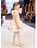 Cute Lace Satin Stylish Flower Girl Dress